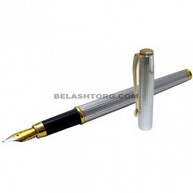 Ручка перьевая Pen Pro серебро+золото